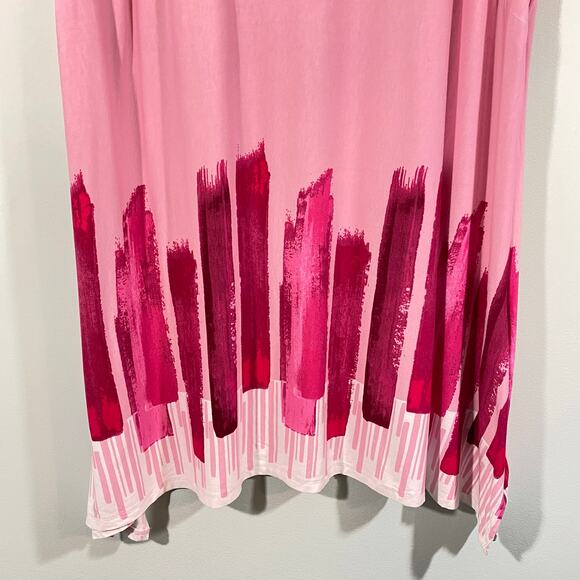 Zim & Zoe Women's Pink Graphics Short Sleeve Tunic Top Size 26/28 - Picture 6 of 10